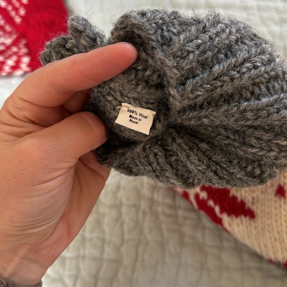 Terrain woolen stocking - grey snowflake NWOT - Picture 4 of 4